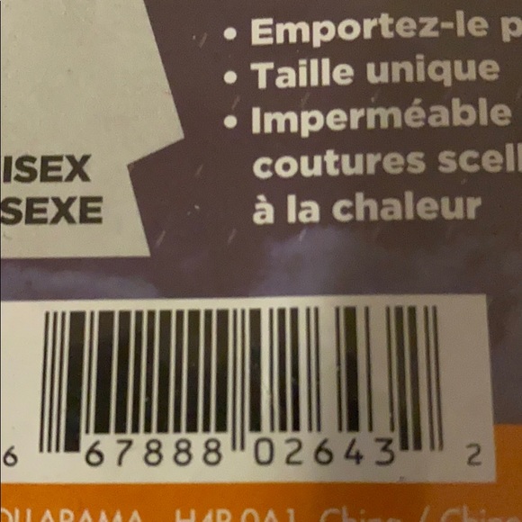 Poncho emergency travel one size waterproof - Picture 5 of 5